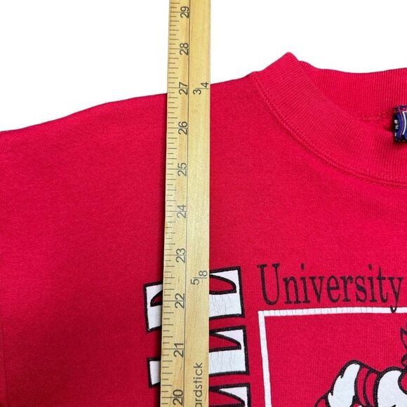 Vintage Louisville Cardinals Basketball Mens L MADE IN USA Sweatshirt 1992 NCAA - Picture 8 of 10